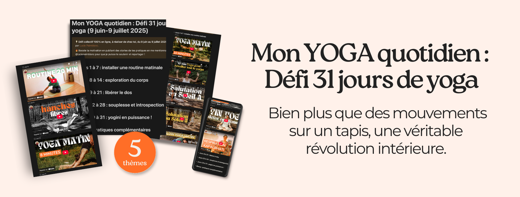 Mon YOGA quotidien : Défi 31 jours de yoga, du 9 juin au 9 juillet 2025